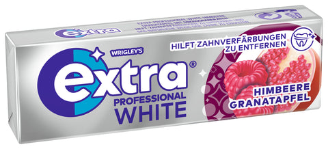 EXTRA PROFESSIONAL White Himbeere Granatapfel 30x10 Kaugummi Dragees 420g
