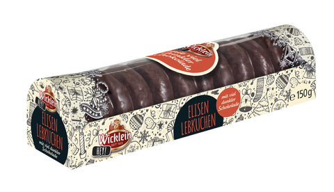 Wicklein Hey Mini Elisen-Lebkuchen mit viel dunkler Schokolade 150g