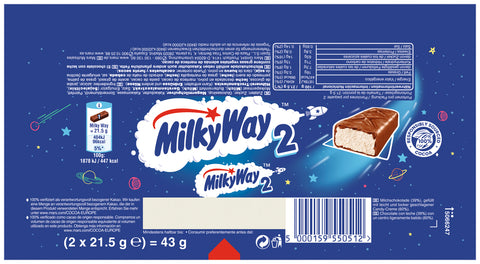 MILKY WAY Doppelriegel Display 28x43g (1,20 Kg)