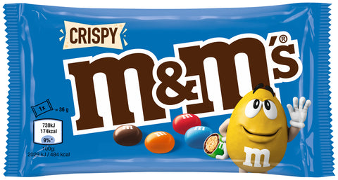m&m's Crispy Display 24 Tütchen je 36g (864 g)