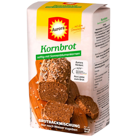 Aurora Kornbrot Backmischung saftig mit Sonnenblumenkernen 500g