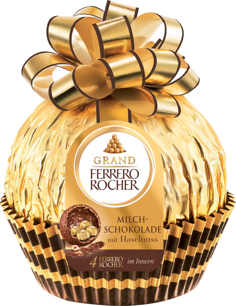 Grand Ferrero Rocher Milchschokolade mit Haselnuss Hohlkörper 240g