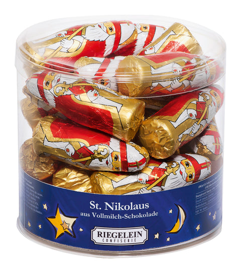 Riegelein Saint Nikolaus Hohlfigur aus Vollmilchschokolade Fairtrade 312g