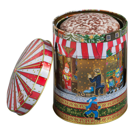 Wicklein Dekorative Spieluhr dose mit feinem Nürnberger Oblaten Lebkuchen 200g
