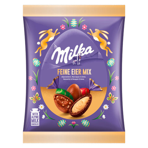 Milka Feine Eier Mix aus Alpenmilchschokolade 138g (fehlt nocho tabellet)