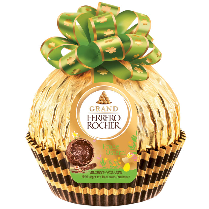 Grand Ferrero Rocher Milchschokolade mit Haselnuss Hohlkörper 125g