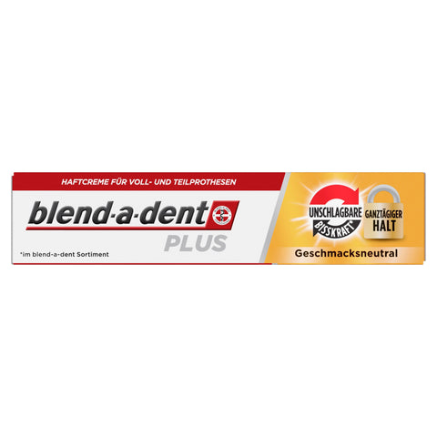 blend-a-dent PLUS Haftcreme Geschmacksneutral für Zahnprothesen 40g