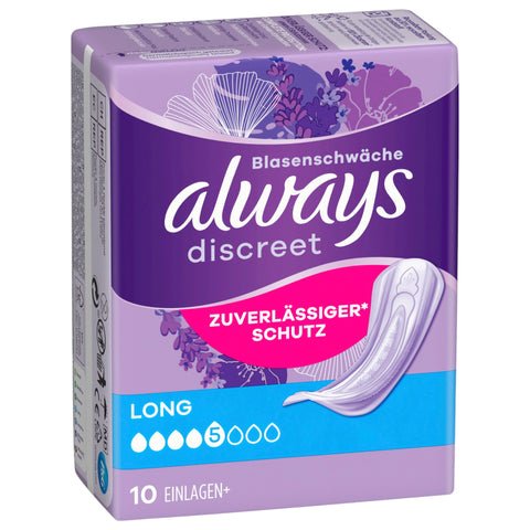 Always Discreet Inkontinenz Einlagen Long 10 stück