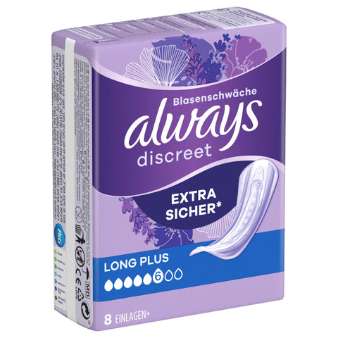 Always Discreet Inkontinenz Einlagen Long plus 8er pack