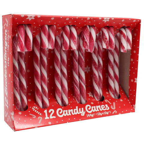 Candy Canes Zuckerstangen einzeln verpackt (12x12g) 144g