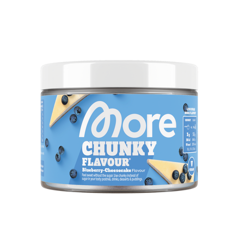 More Nutrition Chunky Flavour Vegan Blueberry Cheesecake Geschmack 90g