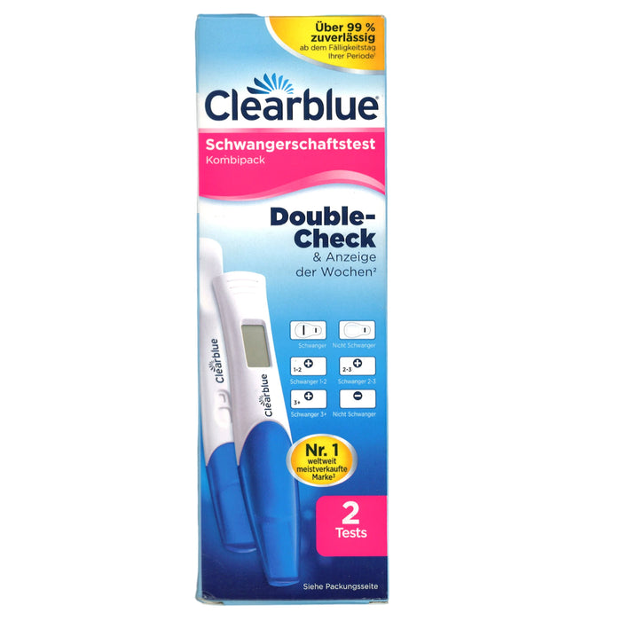 Clearblue Schwangerschaftstest Double Check 2 Tests