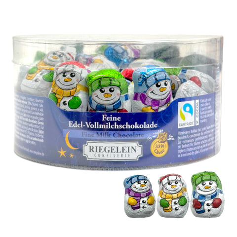 Riegelein Massiv Mini Schneemänner Fairtrade 72 x 5g (400g)