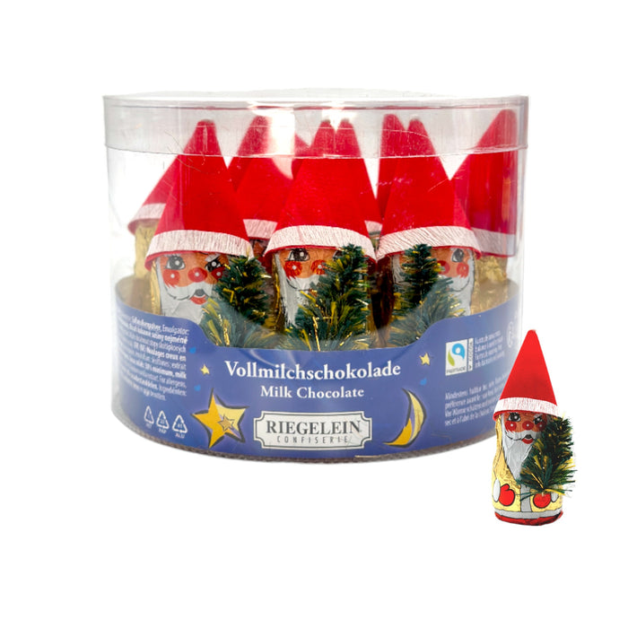 Riegelein Weihnachtsmänner mit Tannenbaum aus Vollmilchschokolade Fairtrade 10x 14g (140g)