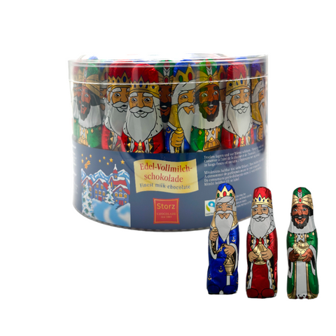 Storz Massiv Heilige Drei Könige aus Edel-Vollmilchschokolade Fairtrade 80 x 12,5g (1000g)
