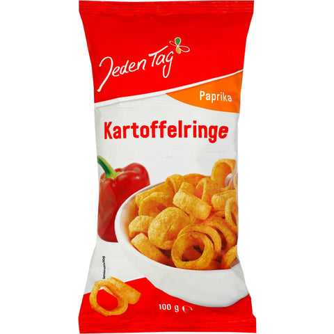 Jeden Tag Kartoffelringe mit Paprikageschmack 100 g