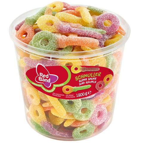 Red Band Saure Schnuller Fruchtgummi 100 stk. 1200g