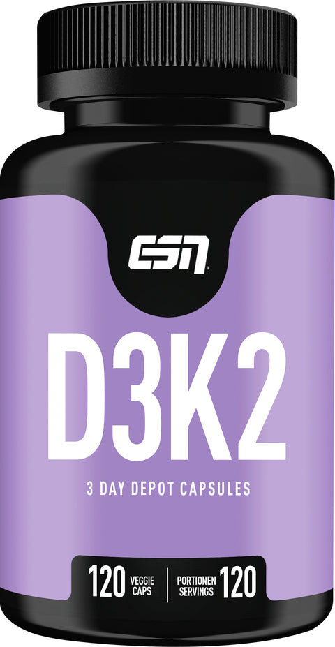 ESN Vitamin D3K2 Kapseln 120 Kaps | 66g