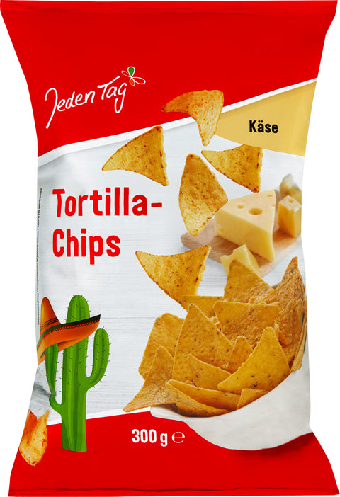 Jeden Tag Tortilla Chips mit Käsegeschmack 300g