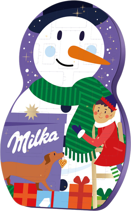 Milka Schneemann Mix Schokolade Adventskalender 236g| 2023