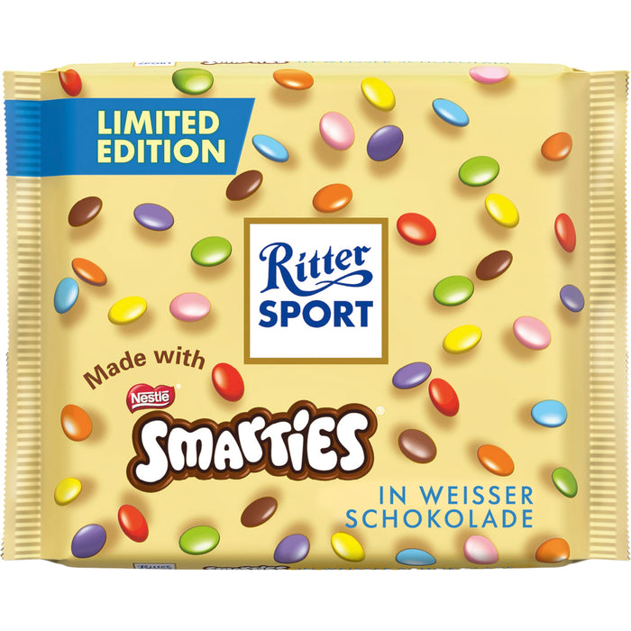 Ritter Sport Tafel weisse Schokolade mit Smarties Limited Edition 100 g