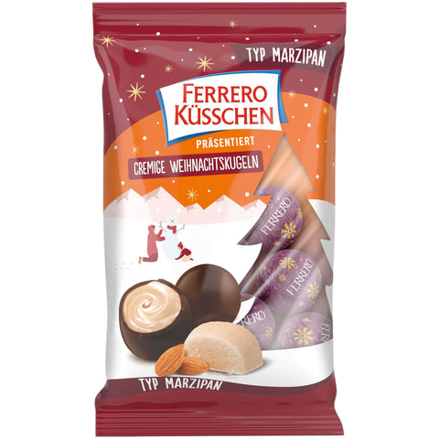 Ferrero küsschen Cremige Weihnachtskugeln Marzipan 100g | 12 stk.