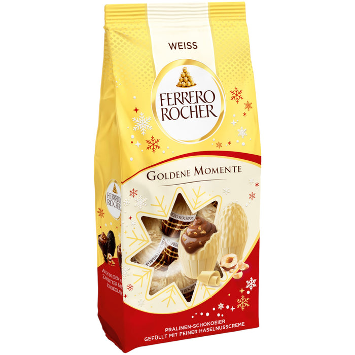 Ferrero Rocher Goldene Momente Weiss Pralinen Schoko-Eier 90g