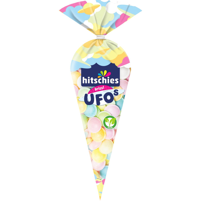 hitschies brizzl Ufo Bunte Oblaten mit Brausefüllung 75g