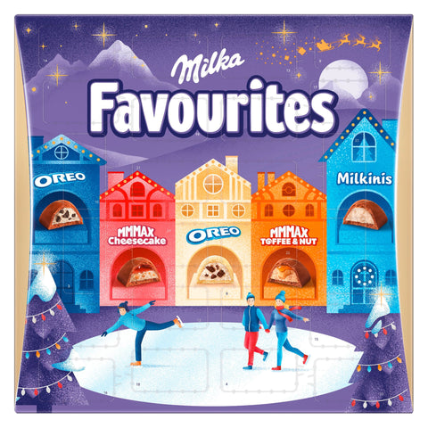 Milka Favourites Adventskalender Alpenmilch Schokolade 210g