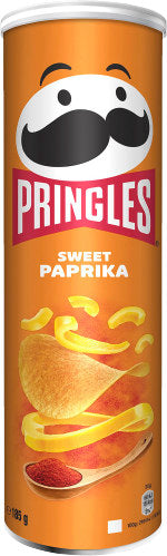 Pringles Sweet Paprika 165 g – Stapelchips mit süß-würzigem Paprikageschmack
