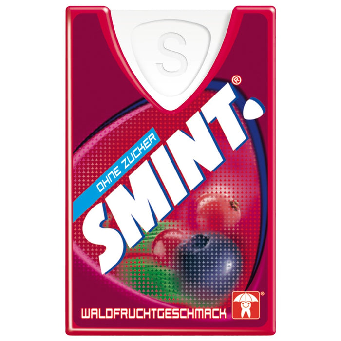Smint Pastillen Bonbon Ohne Zucker mit Waldfrucht GLUTENFREI 12 x 8g