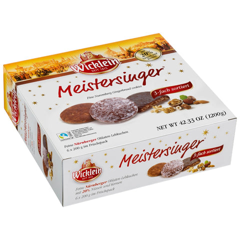 Wicklein Meistersinger Oblaten Lebkuchen 3-fach sortiert 1200g