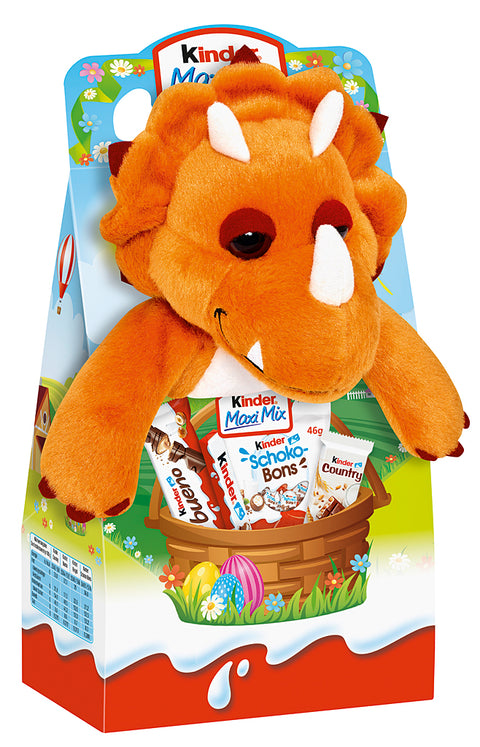Ferrero Kinder Maxi Mix Schokoladenmischung mit Fritzi Dreihorn Plüschtier 133g