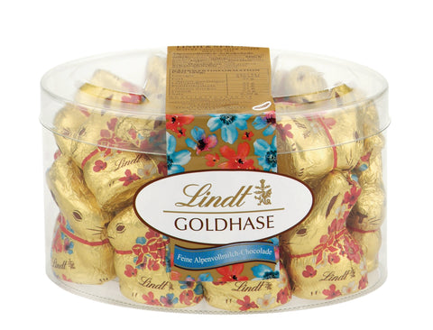 Lindt & Sprüngli Goldhase Blumen Edition in Dose 20 Stück | 200g