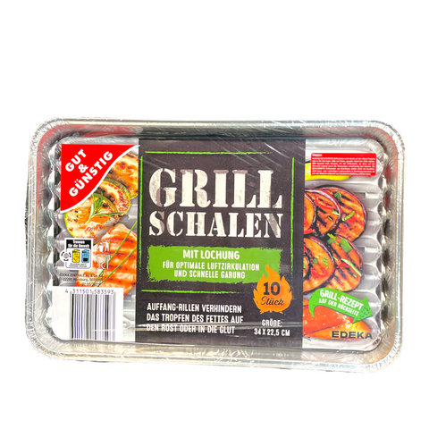 Gut & Günstig 10 stk. Grillschalen 34x22,5 cm.