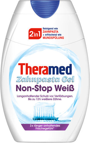 Theramed zahnpasta Gel Non-Stop Weiß bis zu 12h weißere Zähne 75ml