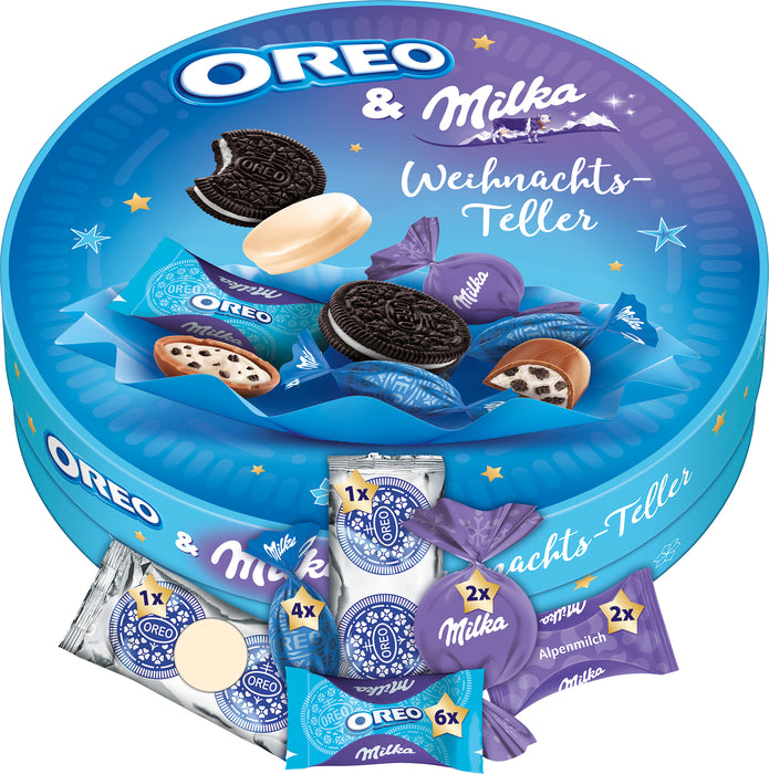 Milka & OREO Weihnachts Teller 198g