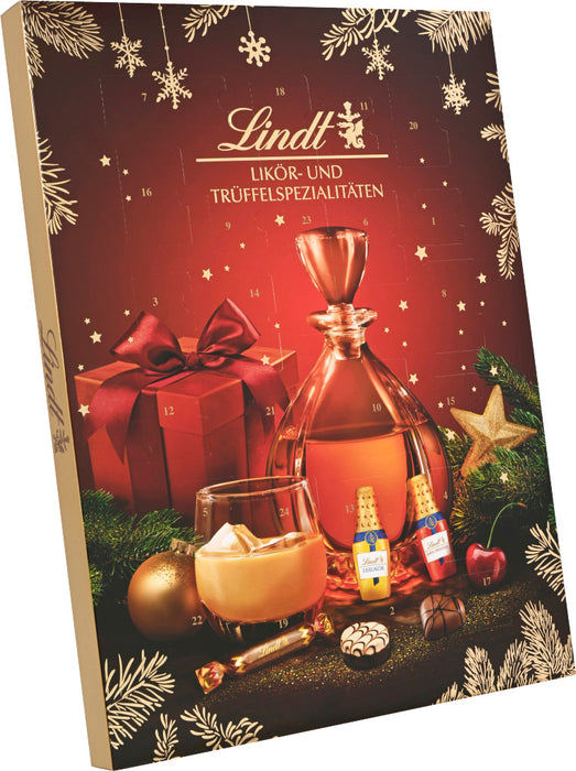 Lindt & Sprüngli Likör und Trüffelspezialitäten Adventskalender Alkoholhaltig 385g, 2022