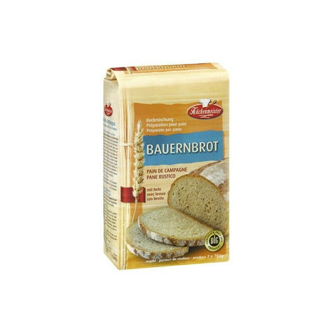 Küchenmeister Bauernbrot Brotmischung Brot Backmischung mit Hefe 10x 1kg
