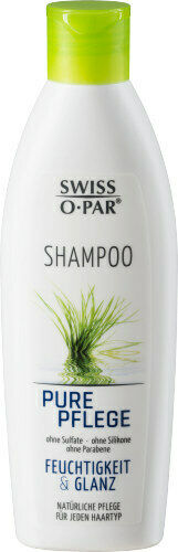 Swiss-O-Par PURE PFLEGE SHAMPOO für Feuchtigkeit + seidigem Glanz 250ml