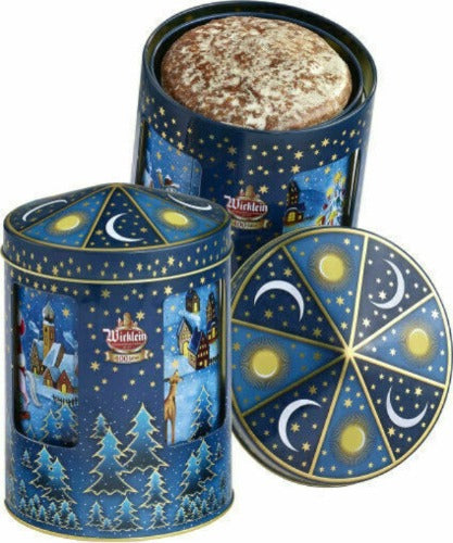 Wicklein Dekorative Spieluhrdose mit feinem Nürnberger Oblaten Lebkuchen 200g