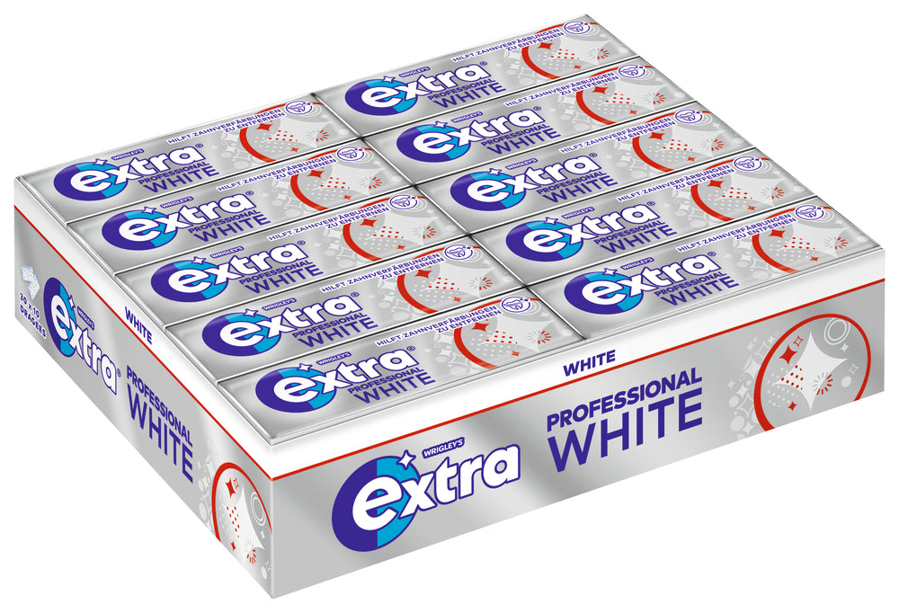 EXTRA PROFESSIONAL White 30x10 Kaugummi Dragees 420g