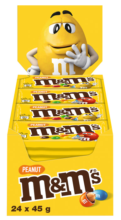 m&m's Peanut Display 24 Tütchen je 45g (1,08 Kg)