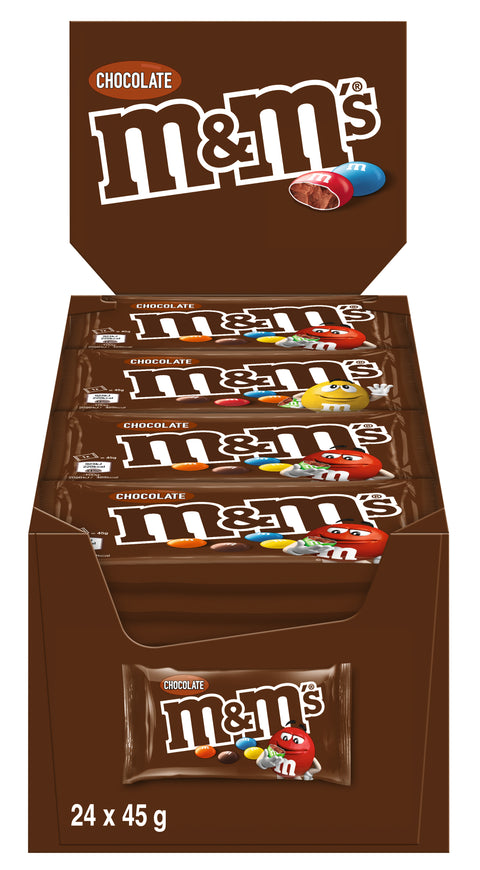 m&m's Chocolate Display 24 Tütchen je 45g (1,08 Kg)