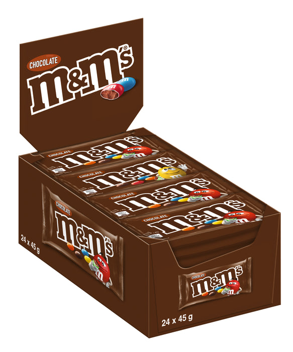 m&m's Chocolate Display 24 Tütchen je 45g (1,08 Kg)
