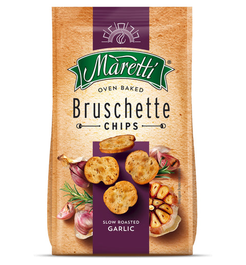 Maretti Bruschette Chips Oven Baked Garlic 150g