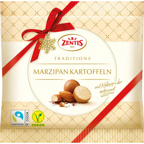 Zentis Marzipankartoffeln 100g – klassische Marzipankugeln mit Kakaopuder