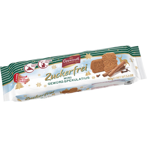 oppenrath Mini Gewürz-Spekulatius 150 g, zuckerfrei & laktosefrei, würzig