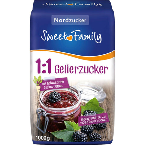 Sweet Family Gelierzucker 1:1 1000g | perfekt für Marmelade & Fruchtaufstriche