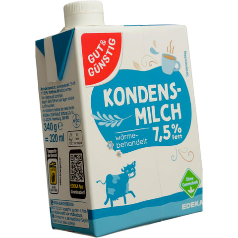 EDEKA Gut & Günstig Kondensmilch 7,5 % – 340 g